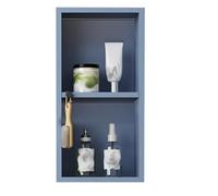 Stainless Steel Cabinet, No Tiles Needed, Shower Shelf, Divider Unit for, TV Cabinet, White h, 25x50cm - Modern Sto Solut