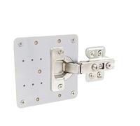 Stainless Steel Cabinet Repair Plate Hinge Plate Cabinet Door Hinger Install Backing Plate Hinge Repair Artifact (Color : 1PCS 90X47mm)