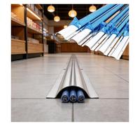 Stainless Steel Cable Cover, Half Round Wall Mount Concealer for Cord Management, On-wall Raceway Kit