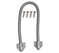 Stainless Steel Cable Protector, Anti-Pinch Wire Guard for Access Control & Network Cables, Easy Install Door Frame Sleeve Silver