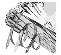 Stainless Steel Cable Tie Stainless Steel Cable Ties Self Locking Metal Wrap Strap Multipurpose Tie Wire Fasteners Hardware Organizer for Industrial(5x300mm,50pcs)