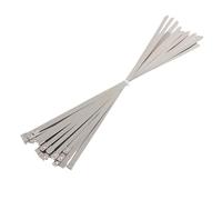 Stainless Steel Cable Ties 10 20 50 Pcs 12mm 0.47 inch Exhaust Wrap Multi-Purpose 304 Stainless Steel Metal Cable Tie banding self-locking zip ties Stainless Steel Metal Cable Tie(20pcs,12x400mm)