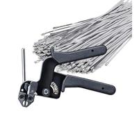 Stainless Steel Cable Ties 100 Pieces Heavy Duty Self-Locking Heavy Duty | Metal Flanges for Interior Exterior Use | for Vehicle Exhaust Pipes, Farm Pipes, Roofs, Val