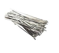 Stainless Steel Cable Ties 20PCS Stainless Steel Cable Ties Exhaust Wrap Self-Locking Zip Tie Multi-Purpose Metal Locking Tidy Organizer Stainless Steel Metal Cable Tie(300mm)