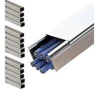 Stainless Steel Cable Trunking Raceway for Concealing Wires - Ideal for Office, Warehouse, and Workshop Use