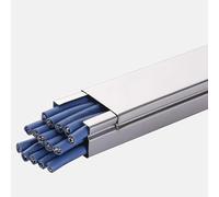 Stainless Steel Cable Trunking Raceway, Wire Concealer for Office Warehouse Workshop, Hide Wires Neatly