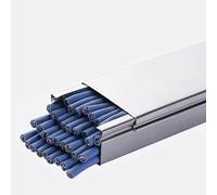 Stainless Steel Cable Trunking Raceway, Wire Concealer for Office Warehouse Workshop, Hide Wires Neatly