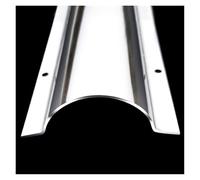 Stainless Steel Cable Trunking,Wire Guard Raceway Stainless Steel, Half Round Silver Metal Cord Cover 1M Long, Cable Concealer for Ceiling, Corner, Floor, Perforated Installation(8cm/3.1in 20 cable)(6