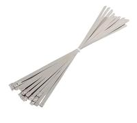 Stainless Steel Cable Twist Tie Multi-Purpose Locking Cable Metal Tie 10mm for Machinery, Exhaust Wrap, Pipes, Farms, Cables,(10pcs,10x200mm)