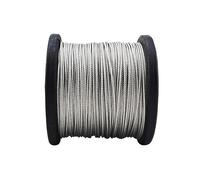 Stainless Steel Cable Wire, 304 Stainless Steel Wire Rope Silver 1-20mm For Fishing Lifting 7x19 Structure(2 meters,1.0mm)