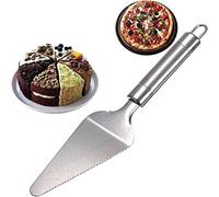 Stainless Steel Cake & Pizza Knife Peel Paddle Pie Slice Slicer Server