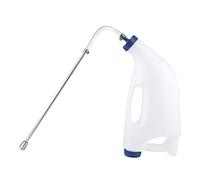 Stainless Steel Calf Bottle Thickened Handle Large Capacity Farm Animal Feeding Water Milk Bottle Accessory for Calves 3L 4L (4L)