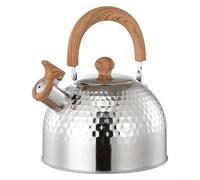 Stainless Steel Camping Coffee Pot, Whistling Tea Kettle for Outdoor Activities, Sizes 2L, 3L, 4L Available (4000ML)