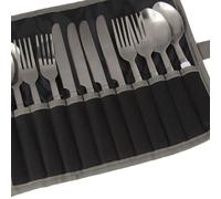Regatta Cutlery Set – 4 Person – Black/Seal Grey