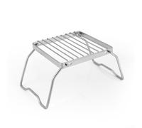Stainless Steel Camping Grill Bracket 25.5x15cm Silver