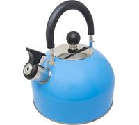 Stainless Steel Camping Kettle 2.5L Whistling Kettle For Gas Hob Stove Top Cordless With Phenolic Handle Indoor & Outdoor Blue