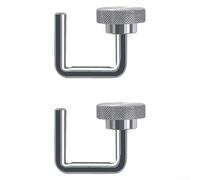 Stainless Steel Camping Table Connecting Hooks 2 Pack, Sliding Buckle Extension Plate Link for IGT Folding Tables, Outdoor Furniture Repair Parts, Easy Assemble Silver Accessories 4x4cm