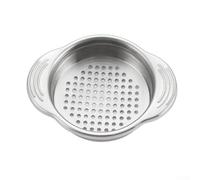 Stainless Steel Can Colander Sieve for Tuna Beans Vegetables | Rust-proof Material, Non-slip Base, 97 Holes For Fast Draining, Fits Tuna/beans Cans, Compact 11.5x9.5cm