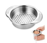 Stainless Steel Can Colander Tuna Press Oil Drainer for Cans Dishwasher | Oil Drainer for Canned Food, Pasta, Veggies - Dishwasher Safe Kitchen Colander, Mess-Free Lid Sieve