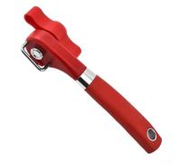 Stainless Steel Can Opener for Safe and Easy Operation Ergonomic Design for Comfort (K4 red)