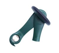 Stainless Steel Can Opener with Smooth Action, Dark green