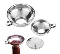 Stainless Steel Canning Funnel - 13.8x4.3cm Cooking Funnel, Liquid Pouring Helper, Sugar Flour Dispenser, Baking Sauce Pourer For Jar Food Cooking Baking Sauce Oil Jam Sugar Flour Powder Liquid