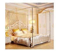Stainless Steel Canopy Bed Mosquito Net Bracket, Metal Tee Connectors, Four Corner Bed Decoration Accessories