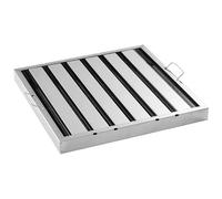 Stainless Steel Canopy Grease Baffle Filter For Commercial Kitchens Extraction Hood (43 x 43 x 4.5cm)