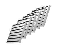Stainless Steel Canopy Grease Baffle Filter For Commercial Kitchens Extraction Hood pack of 6 (39.5 x 39.5 x 4.5cm)