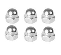 Stainless Steel Cap Nut Hex Acorn Dome Head M3 M4 M5 M6 M8 M10 Marine Grade Nut for Screws Bolts Fasteners, Rust-Resistant Hardware, DIY Home Improvement Outdoor Projects - Pack of 6 (M5)