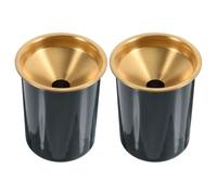 Stainless Steel Car Ashtray Portable Design Windproof with Lid 2pcs