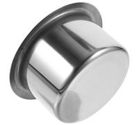 Stainless Steel Car Cup Holder Insert, Anti Spill Replacement | Silver Finish, Easy Wipe-Clean Surface, for Beverages and Coffee Cups in Cars, Trucks and RVs