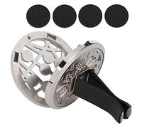 Stainless Steel Car Diffuser Vent, Aromatherapy Essential Oil Air Freshener, 38mm Aromatherapy with 4 Cotton Pads, for Car Home Bathroom Closet, Lasting Fragrance