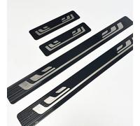 Stainless Steel Car Door Sill Protector Strips For Ford Ranger T9 2023 2024 Raptor Wildtrak XLT, Welcome Pedal Kick Plates Scuff Plate Stickers Anti-Scratch Accessories,black brushed
