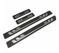 Stainless Steel Car Door Sill Protector Strips For Ford Ranger T9 2023 2024 Raptor Wildtrak XLT, Welcome Pedal Kick Plates Scuff Plate Stickers Anti-Scratch Accessories,carbon fiber