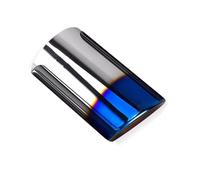 Stainless Steel Car Exhaust Muffler Pipe Tip Cover Compatible With Audi A3 8V 8P Sportback VW Golf Variant 6 POLO 6R GOLF MK7 Car Tailpipe Accessories(Blue)