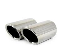 Stainless Steel Car Exhaust Pipe Muffler Tip Tailpipe Exhaust Muffler For A3 A1 A4 B8 2009 2010 2011 2012 2013 2014 2015 Q5 2009 2010 2011 2012 OUSDUO(2pcs Silver)