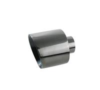 Stainless Steel Car Exhaust Tip 76mm Inlet Slant Outlet 127mm Universal Muffler Tail Throat Car Exhaust Tip(HODM2023d)