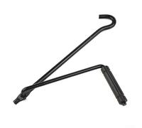 Stainless Steel Car Scissor Jack Crank Handle Gadget with Speed Lever 42 Cm Black Wheel Lug Wrench for Automotive Garage Tire Change and Maintenance