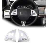 Stainless Steel Car Steering Wheel Button Frame Sticker For Jaguar XF 2012-2015 Auto Interior Accessories