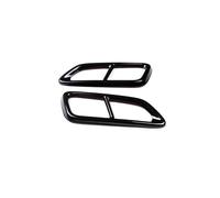 Stainless Steel Car Tailpipe Throat Cover For Accord Ninth Generation 2014-2017 Exhaust Muffler Cover Molding Car Decoration(Black)