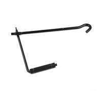 Stainless Steel Car Wheel Lug Wrench Crank Handle Tool with Speed Lever for Scissor Jack - 42 cm Black Garage Tire Change Tool