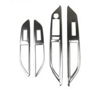 Stainless Steel Car Window Switch Cover Window Control Panel Trim Car Styling Accessories LHD For Peugeot 3008 GT 2017 2018-2021