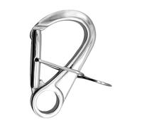 Stainless Steel Carabiner, Double Self-Locking with High Load Capacity - Large Climbing Carabiner | For Car Boat Hiking Outdoor Backpack Gym Dog Walking Key Flag