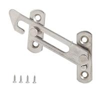 Stainless Steel Casement Window Restrictor, Child Safety Lock with Adjustable Limiter Stopper for UPVC Windows, Easy Install Security Catch for Internal and External Opening, Silver