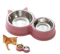 Stainless Steel Cat Bowls, Anti-slip Dog Bowls, Ear-shaped Pet Feeder, Thickened Puppy Licking Toy, Prevent Tipping, Water & Food Feeder, Ideal for Cats and Dogs