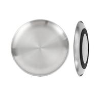 Stainless Steel Cat Bowls Non-Slip Flat Dish | Cat Food Plate for Dining Area Bedroom Kitchen Home Apartment Travel