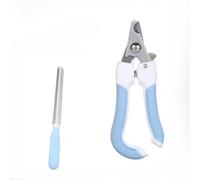 Stainless Steel Cat Claw Clippers - Ultra Sharp Pet Nail Trimmer with Mirror Polish for Clean Cuts, No Splintering, Safe for Kittens Cats, Kittys, Puppy, Rabbit, Guinea Pig, and More Pet (Blue)