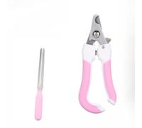 Stainless Steel Cat Claw Clippers - Ultra Sharp Pet Nail Trimmer with Mirror Polish for Clean Cuts, No Splintering, Safe for Kittens Cats, Kittys, Puppy, Rabbit, Guinea Pig, and More Pet (Pink)
