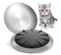 Stainless Steel Cat Dishes, Nonslip Cat Food Bowl Set, Cats Bowls or Plates